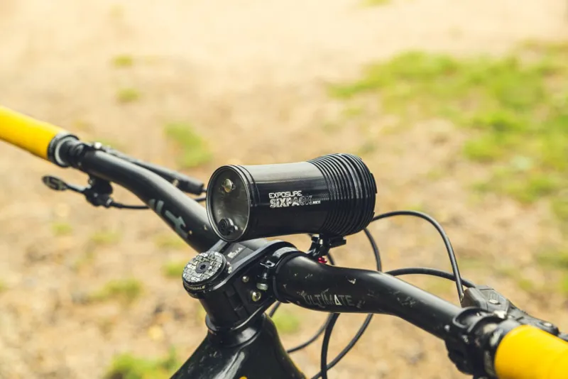 Exposure Six Pack MK11 Front Light with 35/31.8mm QR Bracket Gunmetal Black-2