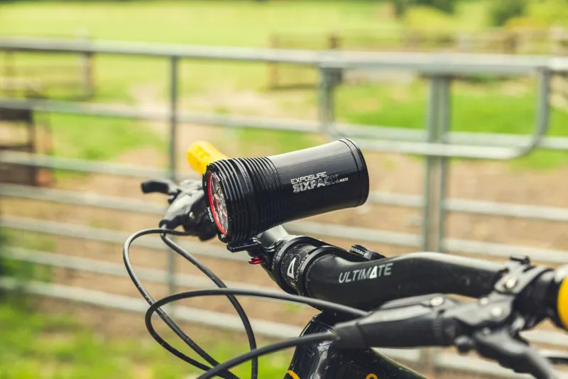 Exposure Six Pack MK11 Front Light with 35/31.8mm QR Bracket Gunmetal Black-3