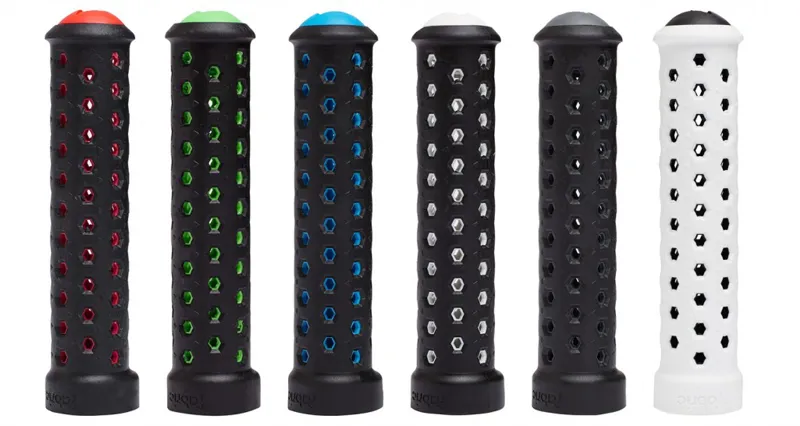 Fabric Lite Lock-On Grips Black/Red-1