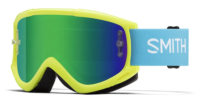 Smith Fuel V1 Goggles Acid Green Mirror/Clear Lens