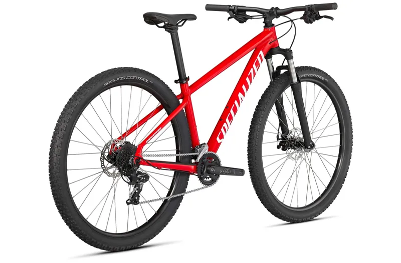 Specialized Rockhopper 27.5 Hardtail Mountain Bike 2021 Flo Red/White-1