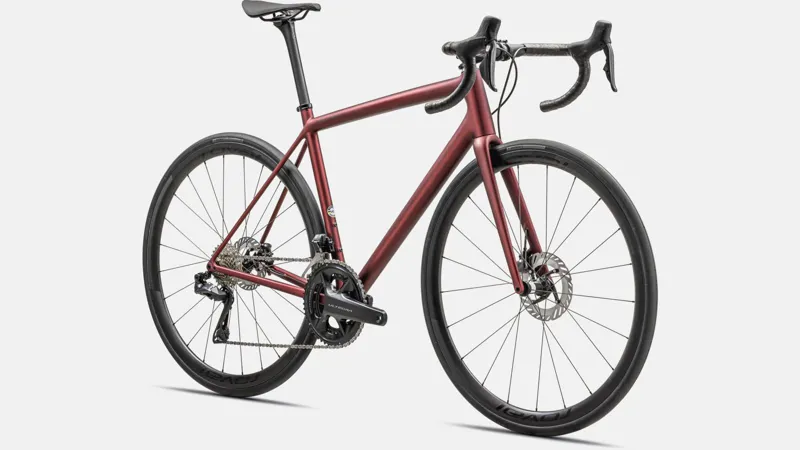 Specialized Aethos Pro Ultegra Di2 Road Bike 2024 Satin Red Sky/Red Onyx-1