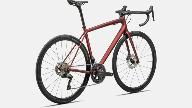 Specialized Aethos Pro Ultegra Di2 Road Bike 2024 Satin Red Sky/Red Onyx-2