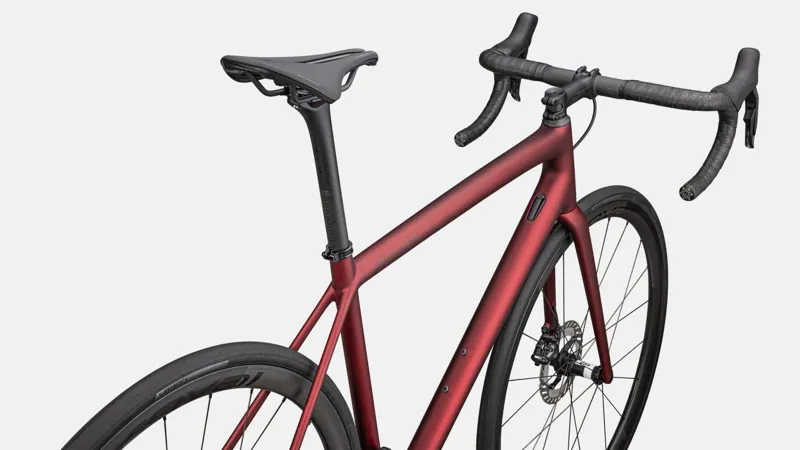 Specialized Aethos Pro Ultegra Di2 Road Bike 2024 Satin Red Sky/Red Onyx-3