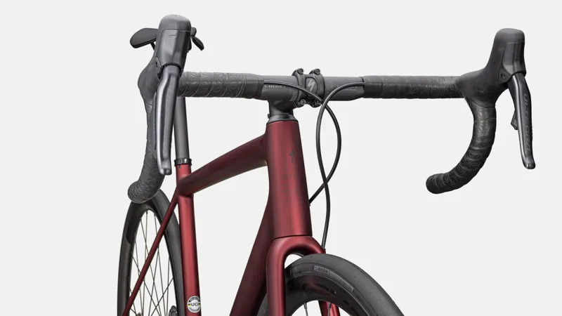 Specialized Aethos Pro Ultegra Di2 Road Bike 2024 Satin Red Sky/Red Onyx-4