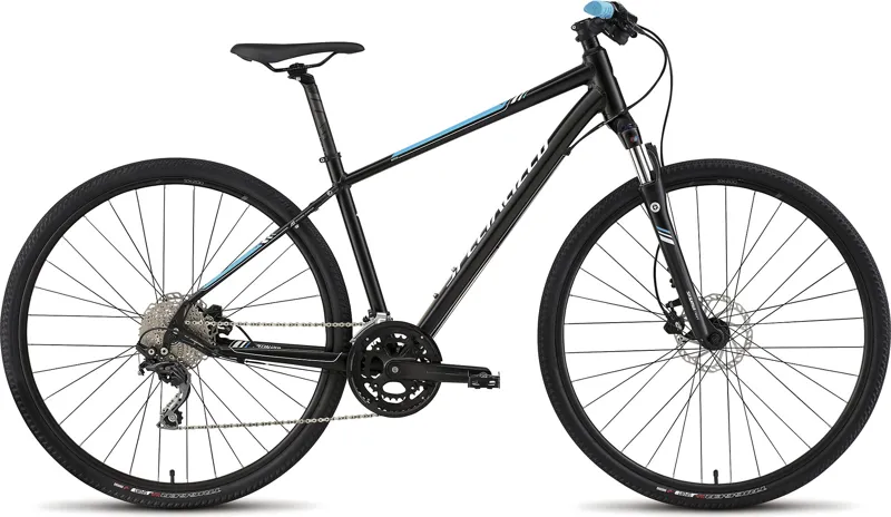 Specialized Ariel Elite Disc Womens Hybrid Bike 2016 Black/Cyan