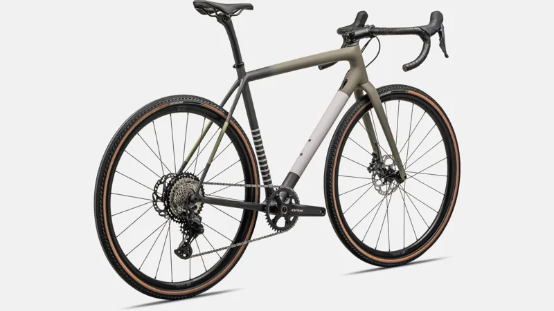 Specialized Crux Comp Gravel Bike 2024 Satin Taupe/Smoke/Midnight Shadow/Metallic Spruce/Clay-2