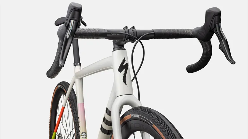 Specialized Crux Pro Gravel Bike 2024 Gloss Dune/White Birch/Cactus Bloom Speckle-4