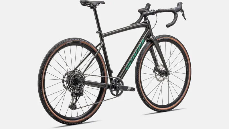 Specialized Diverge Comp E5 Gravel Bike 2024 Gloss Metallic Obsidian/Metallic Pine Green-2
