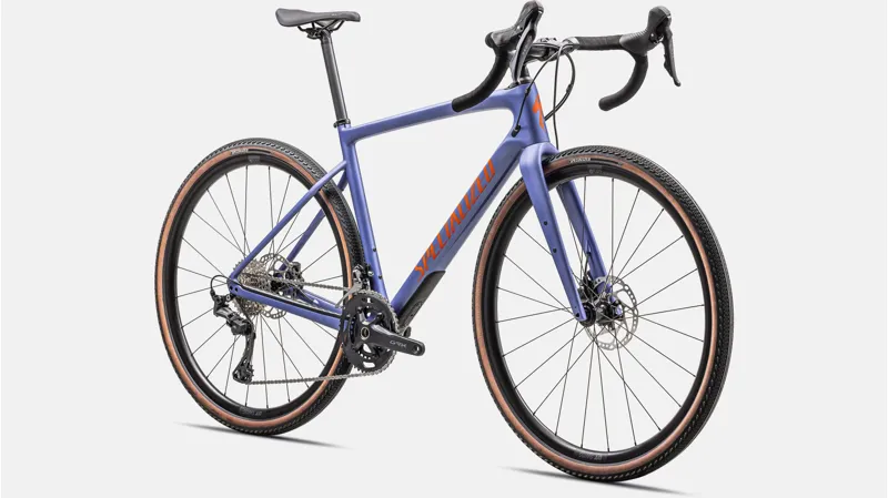 Specialized Diverge Sport Carbon Road Bike 2024 Satin Purple Indigo Tinit/Purple Indigo/Amber Glow-1