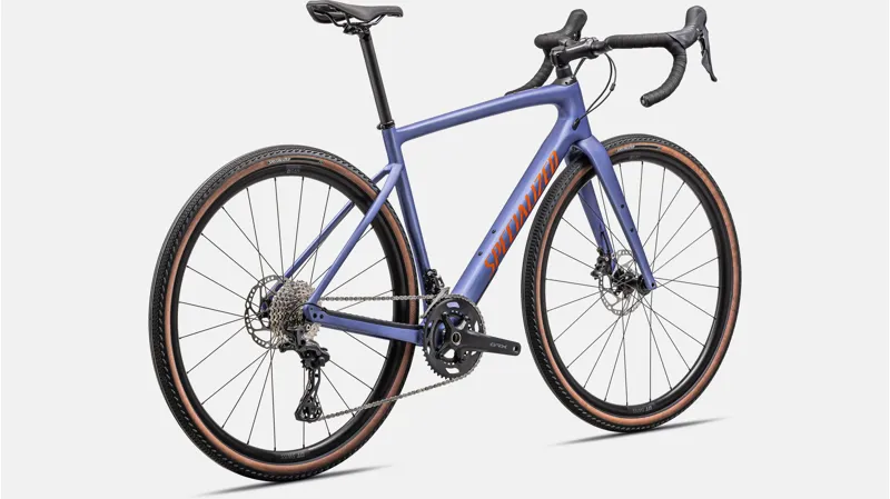 Specialized Diverge Sport Carbon Road Bike 2024 Satin Purple Indigo Tinit/Purple Indigo/Amber Glow-2