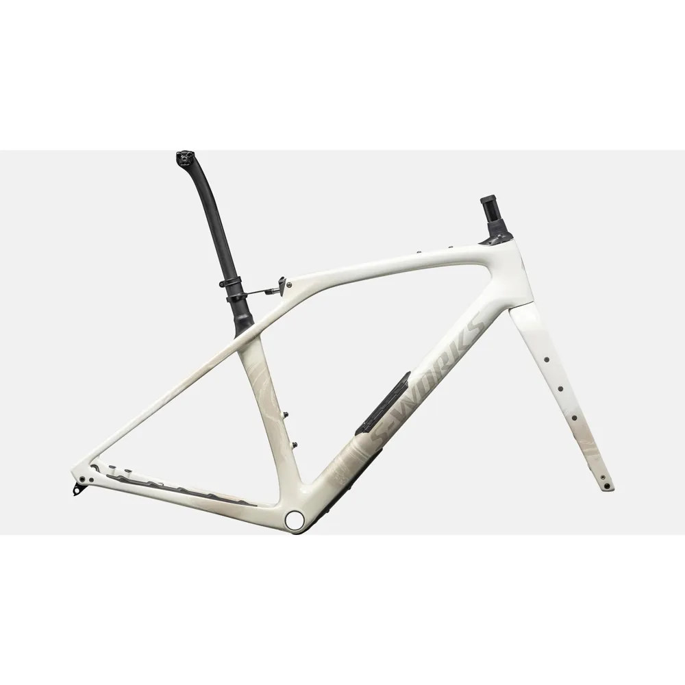 Image of Specialized Diverge STR S-Works Frame Set 2024 Gloss Dune/White Birch/Pearl
