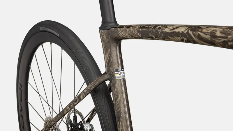 Specialized Roubaix S-Works Red AXS Road Bike 2025 Gloss Taupe/Gunmetal Strata/Charcoal-5