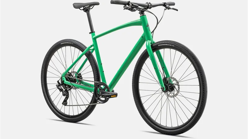 Specialized Sirrus X 2.0 Hybrid Bike 2024 Gloss Electric Green/Satin Reflective Smoke-1
