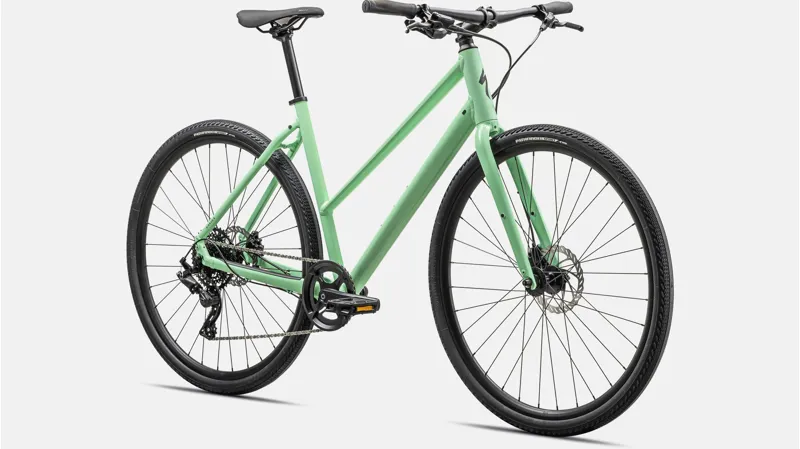 Specialized Sirrus X 2.0 Step Through Hybrid Bike 2024 Gloss Oasis/Satin Reflective Smoke-1