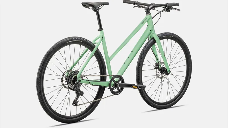 Specialized Sirrus X 2.0 Step Through Hybrid Bike 2024 Gloss Oasis/Satin Reflective Smoke-2