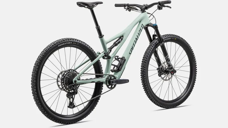 Specialized Stumpjumper Comp Mountain Bike 2024 Satin White Sage/Deep Lake-2