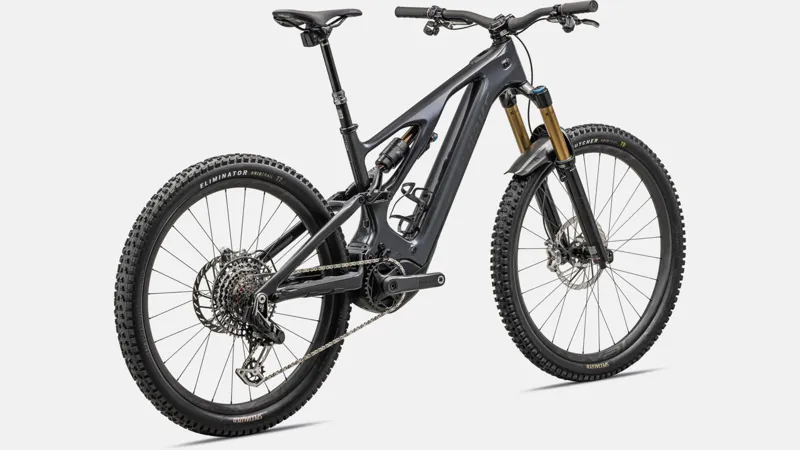 Specialized S-Works Levo Carbon XX T-Type Electric Bike 2023 Gloss Black Liquid Metal/Satin Black Chrome Foil-2