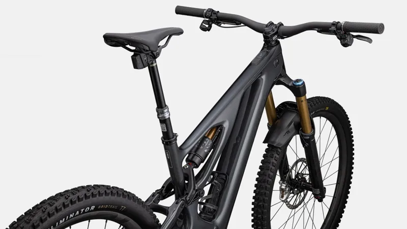 Specialized S-Works Levo Carbon XX T-Type Electric Bike 2023 Gloss Black Liquid Metal/Satin Black Chrome Foil-3