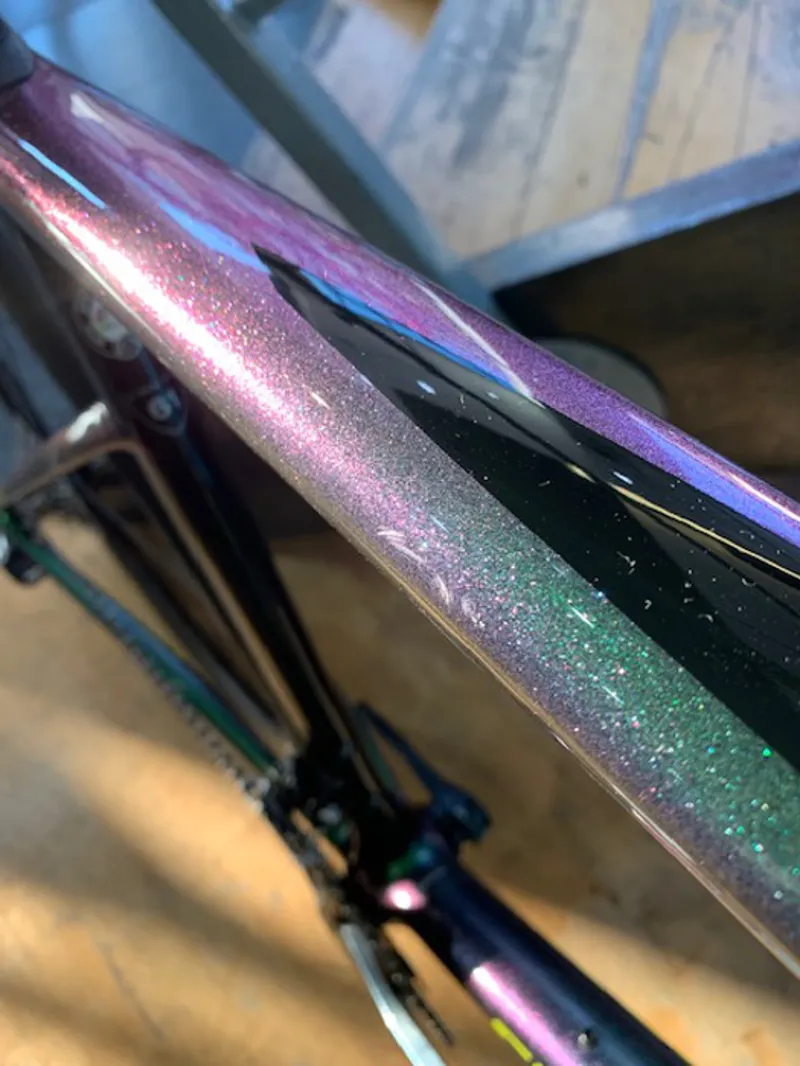 EX DEMO SpecIalized Tarmac SL6 Expert Disc 61 Chameleon Green/Blue/-3