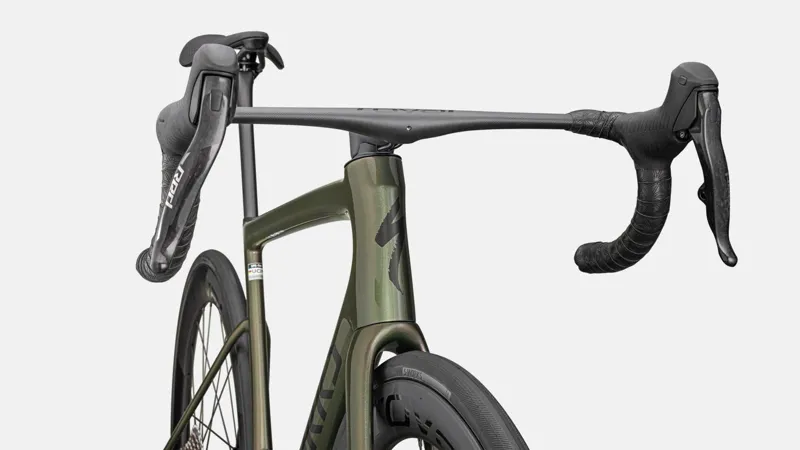 Specialized Tarmac SL8 S-Works Red AXS Road Bike Gloss Cypress Metallic/Magenta To Gold Pearl/Satin Black Metallic-4