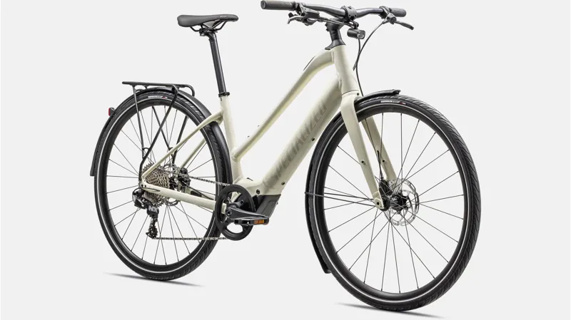 Specialized Turbo Vado SL 4.0 Step-Through EQ Electric Hybrid Bike 2024 Birch/Limestone Speckling/Birch Reflective-1