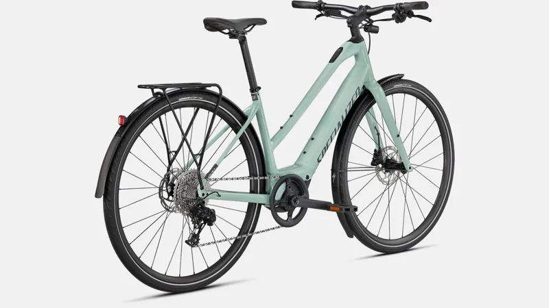 Specialized Turbo Vado SL 4.0 Step-Through EQ Electric Hybrid Bike 2024 White Sage/ Black-2