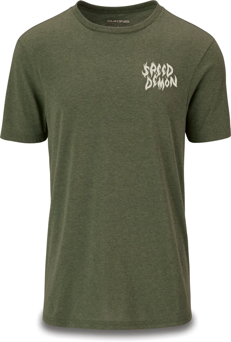 Dakine Speed Demon SS Tech Tee Dark Olive Heather