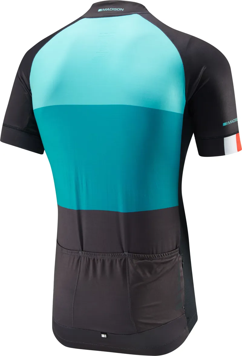 Madison Sportive Half-Zip SS Jersey Blue-1