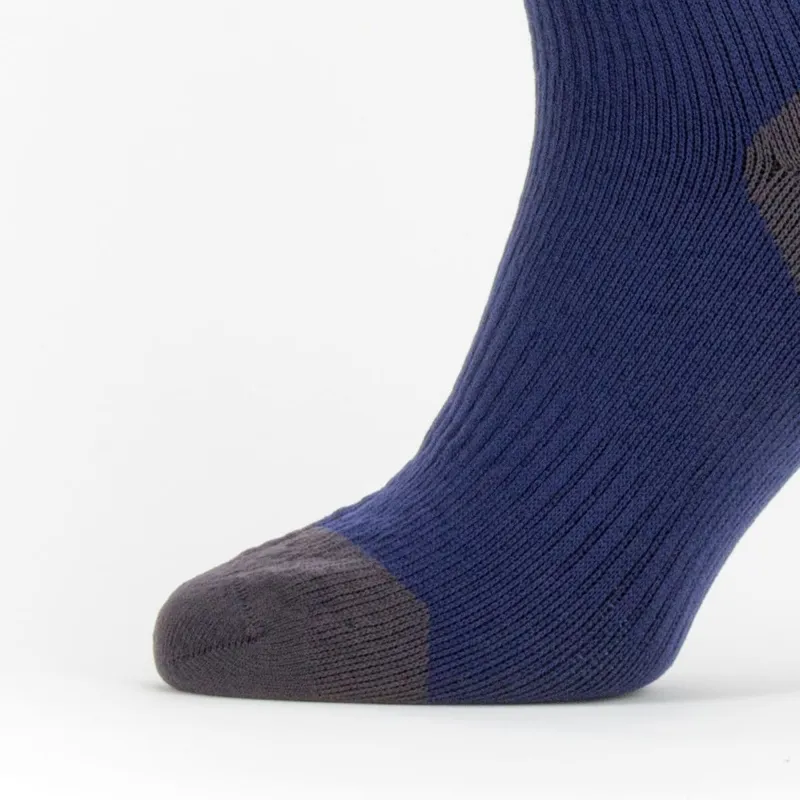 SealSkinz Warm Weather Mid Length Sock with Hydrostop Navy/grey/red-3
