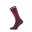 SealSkinz Warm Weather Mid Length Sock with Hydrostop Red/Grey