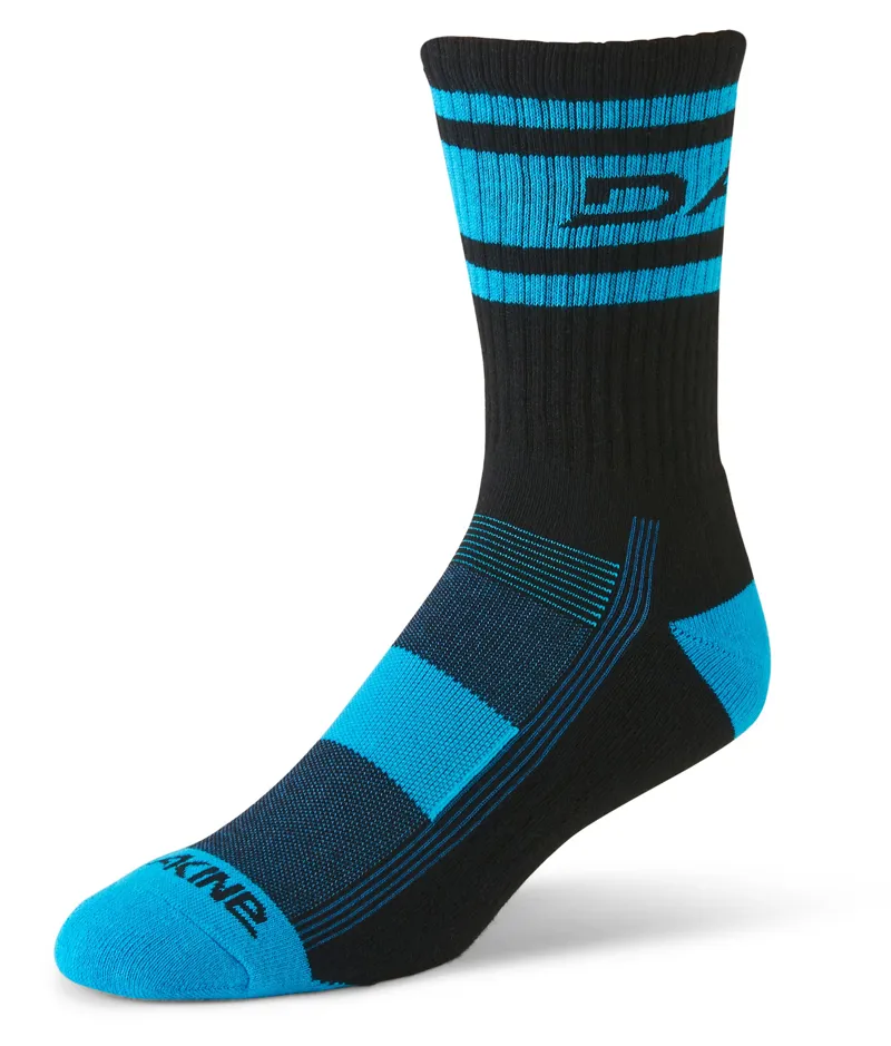 Dakine Step Up Socks Black/Cyan