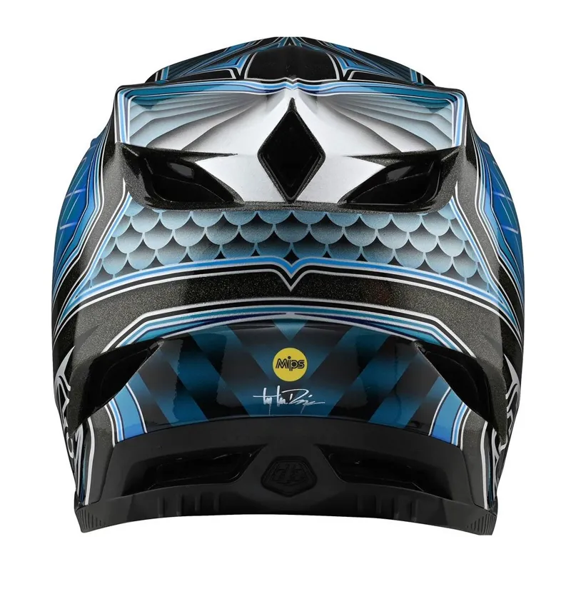 Troy Lee Designs D4 Composite Full Face MIPS MTB Helmet Low Rider/Teal-3