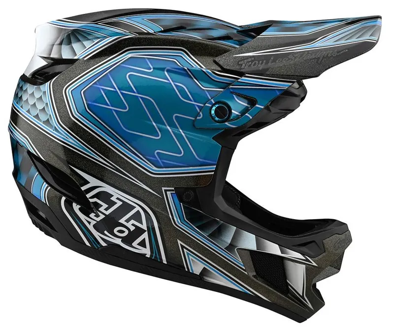 Troy Lee Designs D4 Composite Full Face MIPS MTB Helmet Low Rider/Teal-5