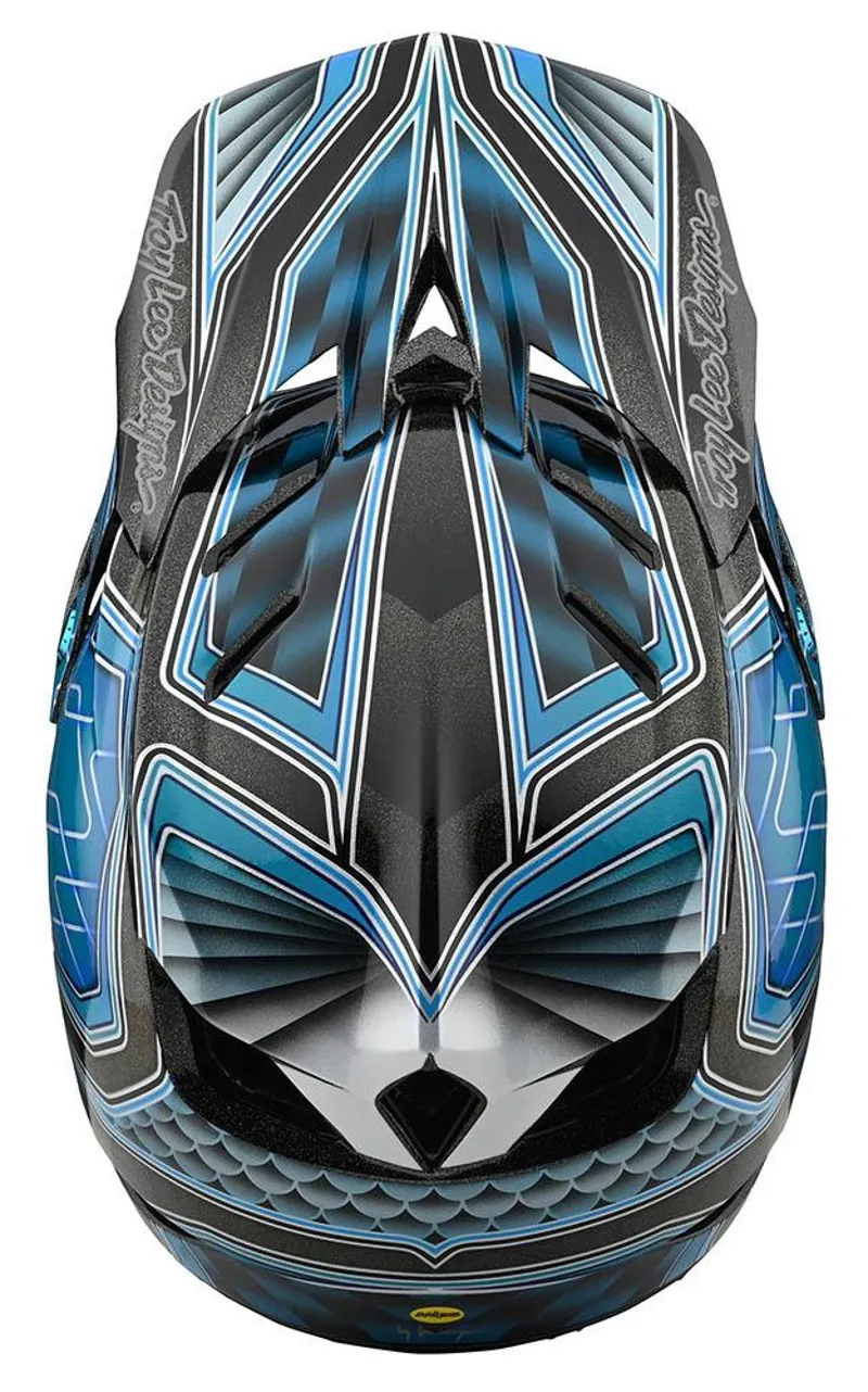 Troy Lee Designs D4 Composite Full Face MIPS MTB Helmet Low Rider/Teal-7