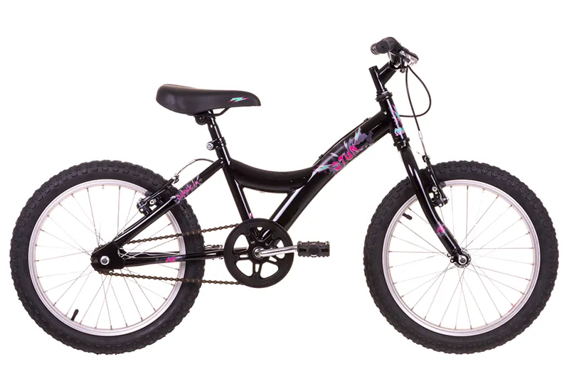 Sunbeam Stun 18 inch Girls Bike Black/Pink