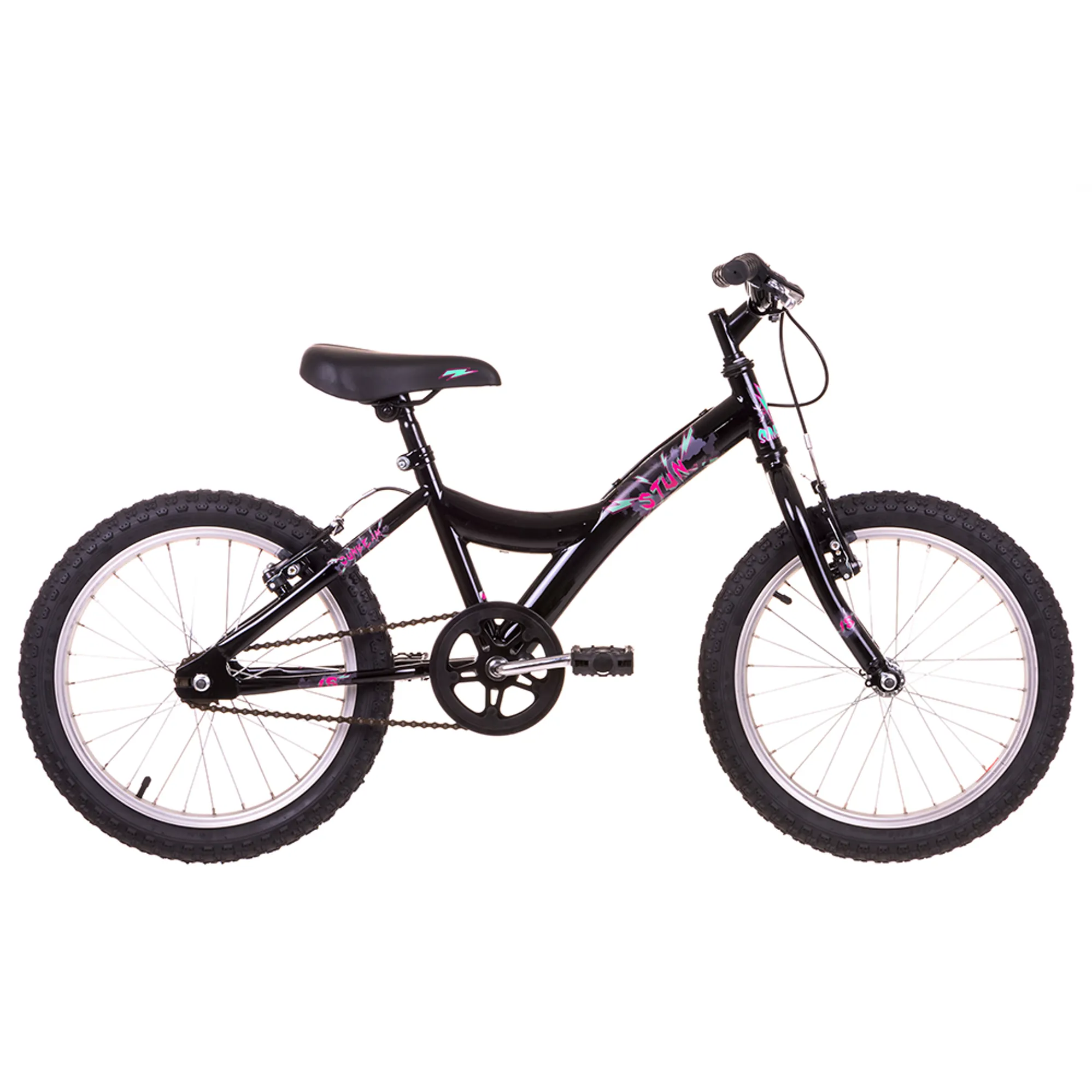 Sunbeam Stun 18 inch Girls Bike Black/Pink