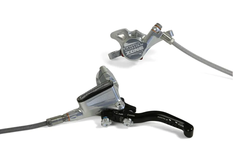 Hope Tech 3 Trail Zone Disc Brake Braided Silver-1