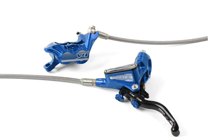 Hope Tech 3 V4 Disc Brake Braided Blue-1