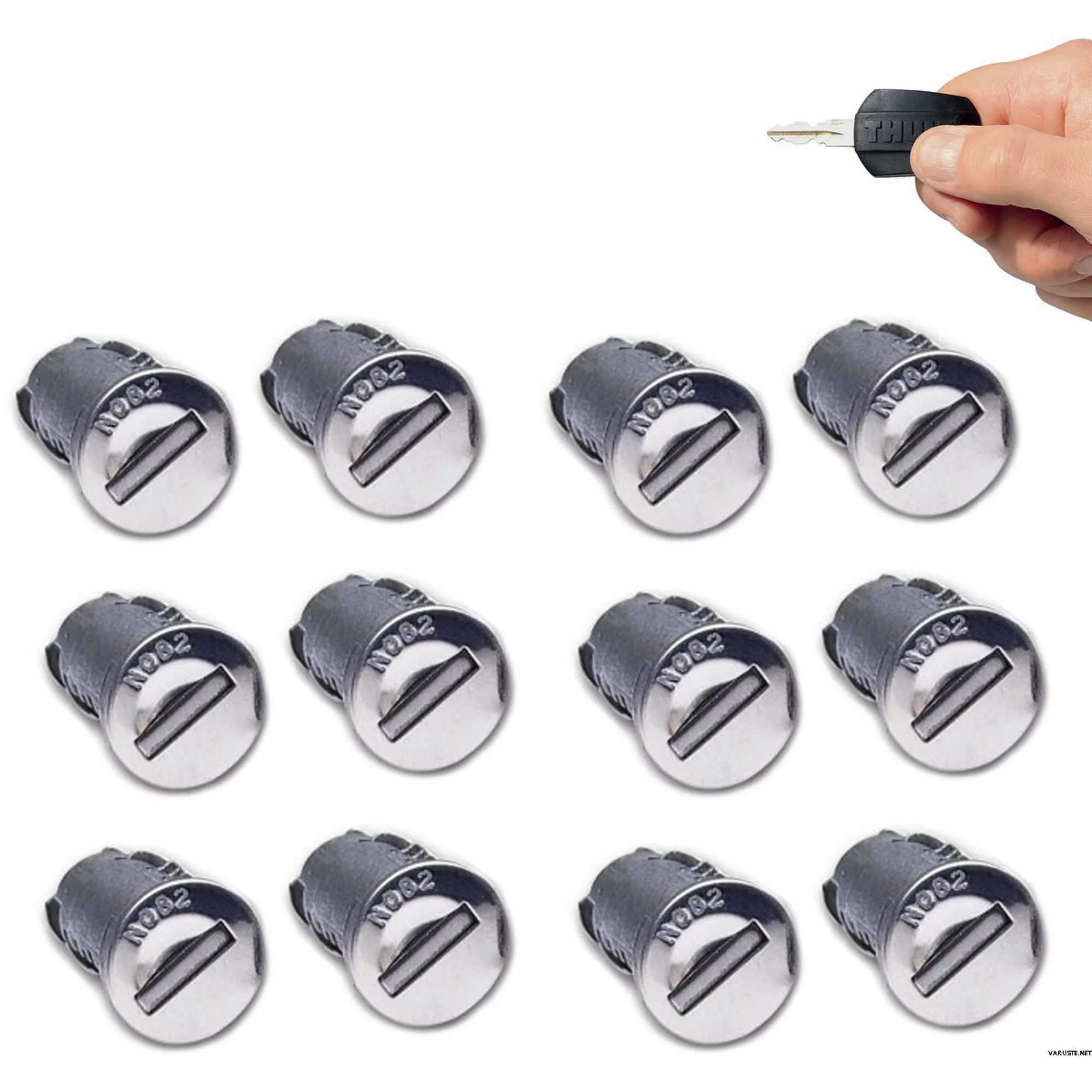 Thule 452 One-Key System 12 Cylinder Lock Set