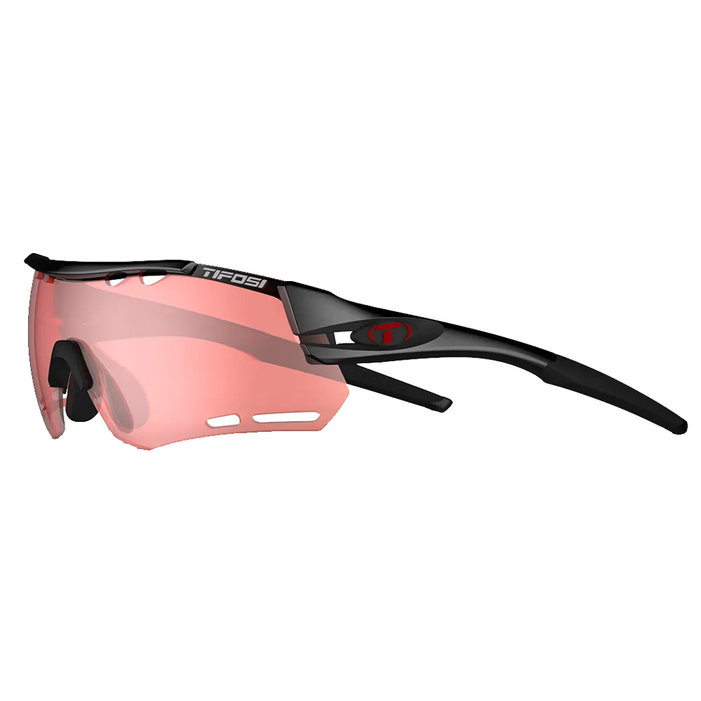 Tifosi Tifosi Alliant 3-lense Cycling Sunglasses Crystal Black/Enliven Red
