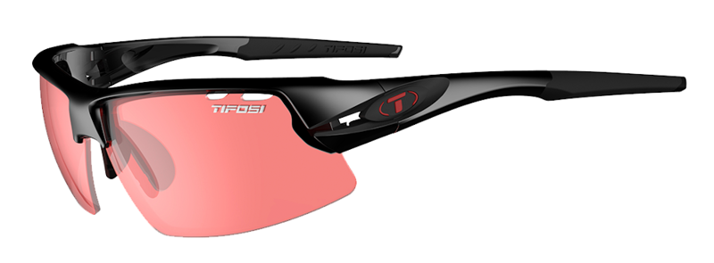 Tifosi Crit Enliven Cycling Sunglasses Crystal Black/Enliven Bike Red-2