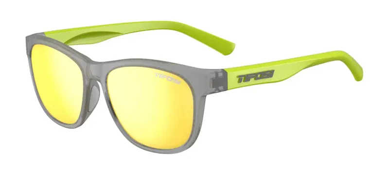 Tifosi Swank Single Lens Sunglasses Vapor Neon/Smoke