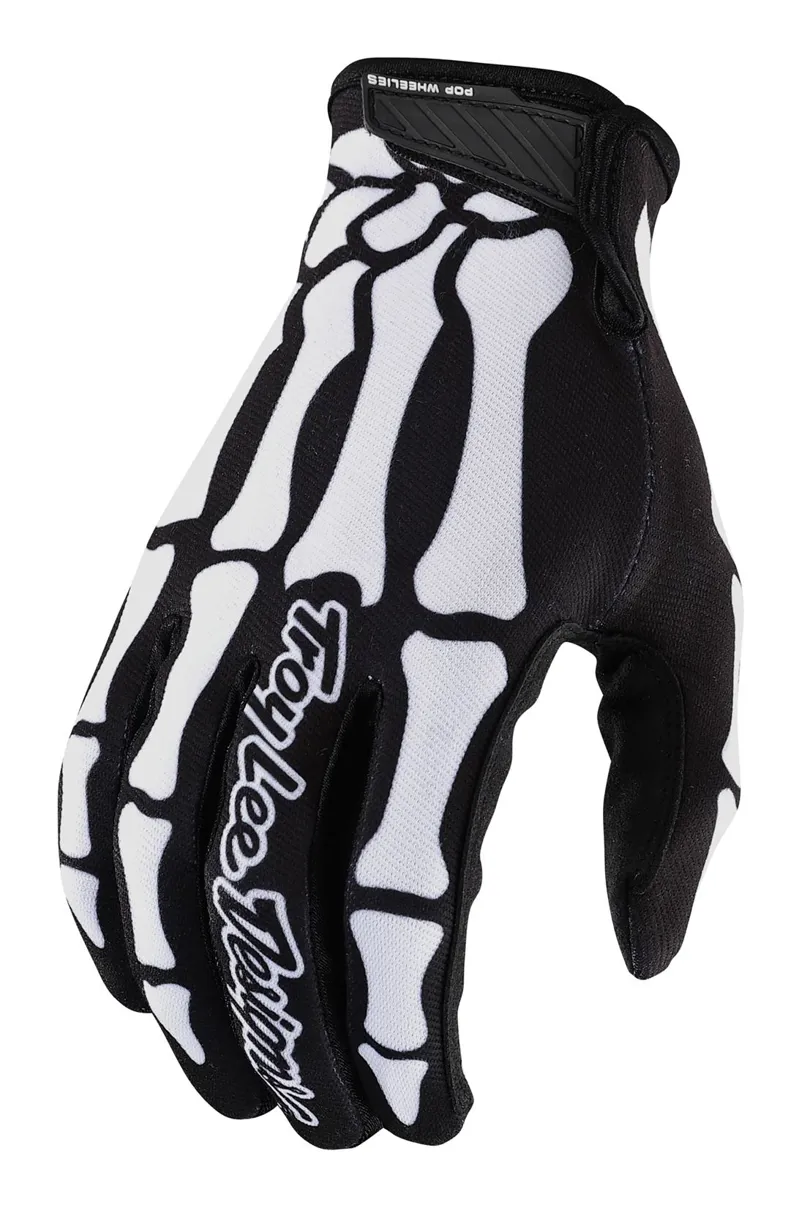 Troy Lee Designs Air Youth Gloves Skully Black/White