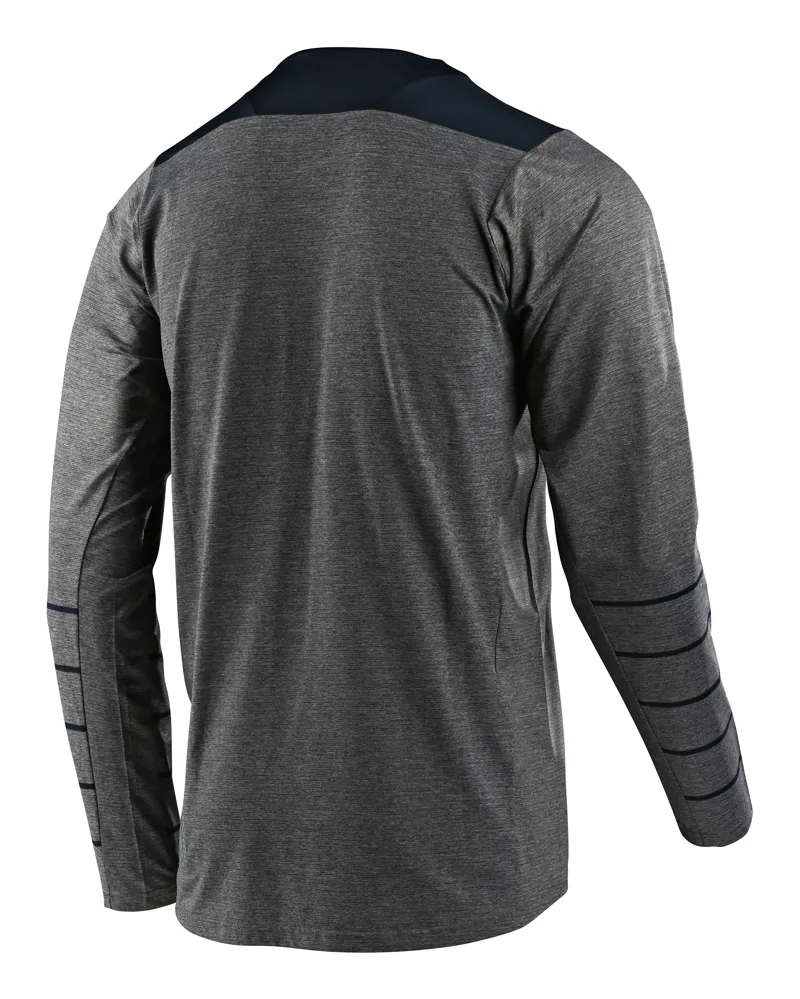Troy Lee Designs Skyline LS Jersey Pinstripe Heather Grey-1