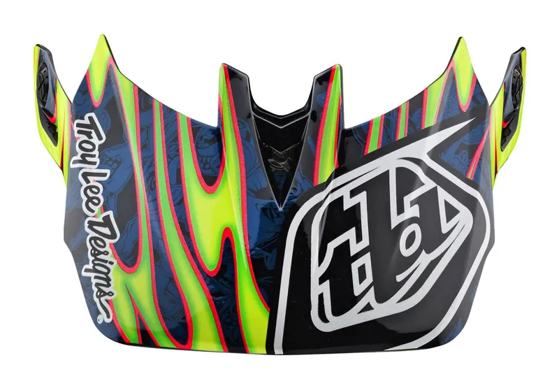 Troy Lee Designs D4 Composite Mips Full Face Helmet Eyeball Flo Yellow-8