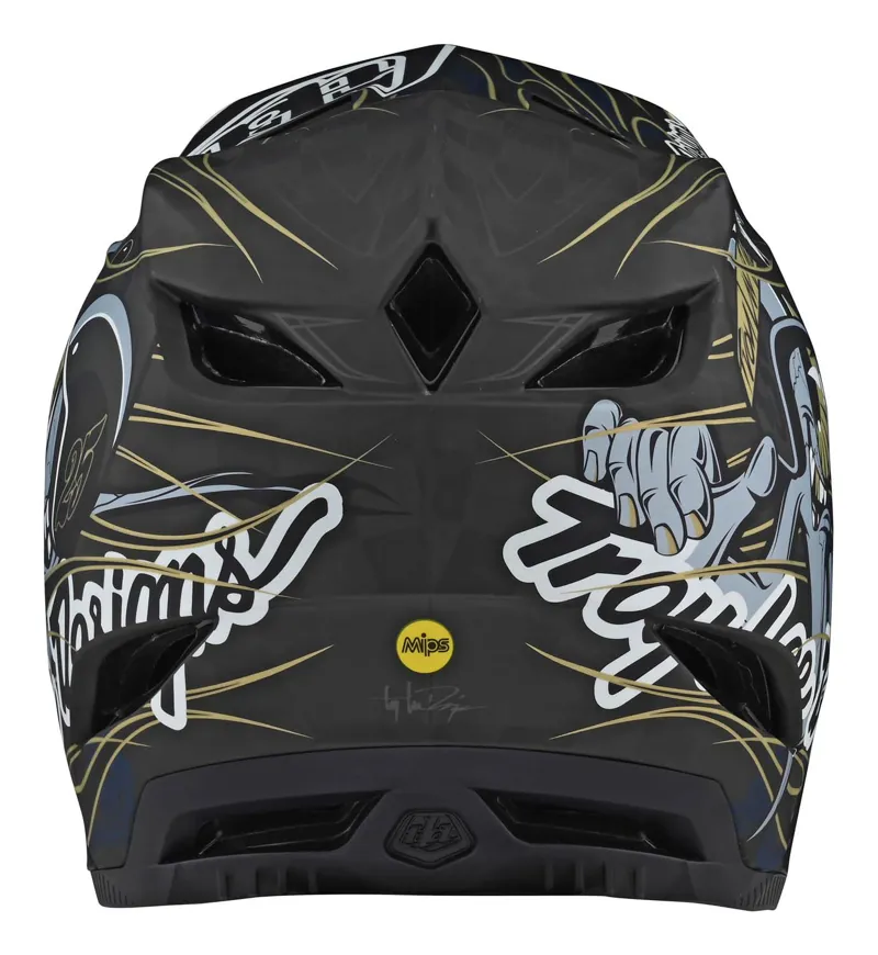 Troy Lee Designs D4 Carbon MIPS Full Face Helmet Eyeball Blue-3