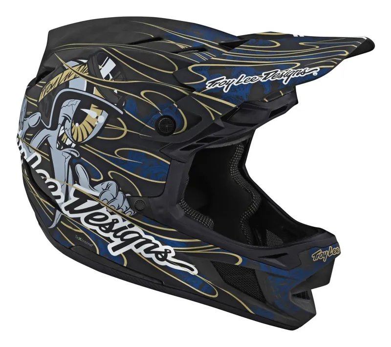 Troy Lee Designs D4 Carbon MIPS Full Face Helmet Eyeball Blue-6