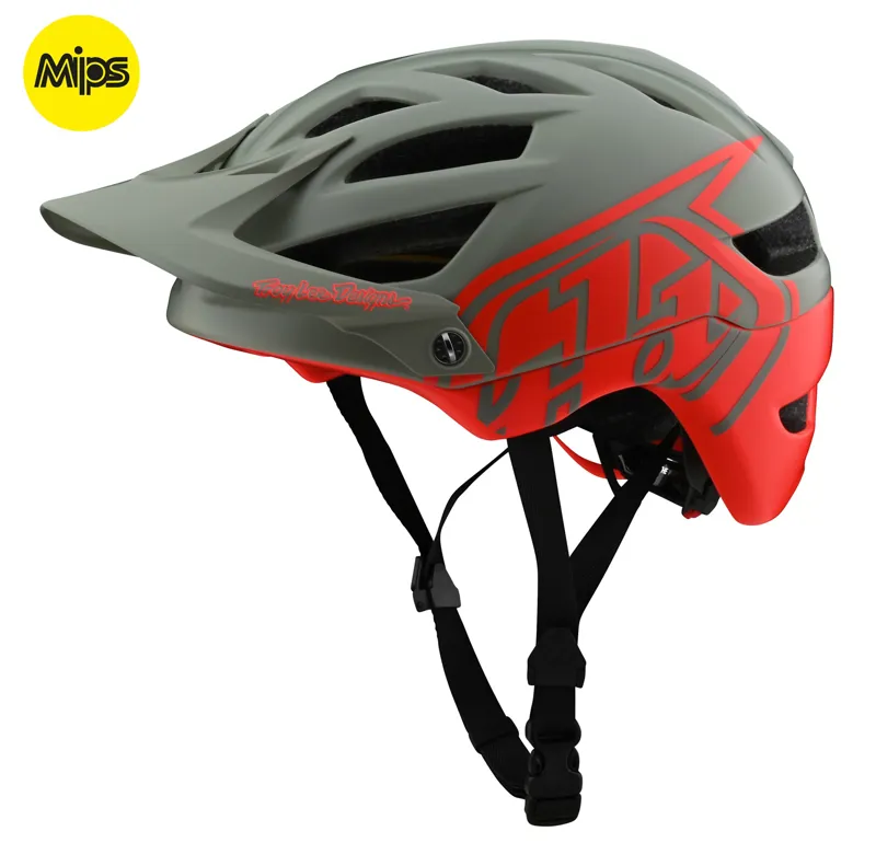 Troy Lee Designs A1 MIPS Helmet Classic Orange/Gray