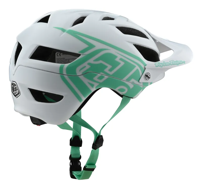 Troy Lee Designs A1 Helmet Drone Wmns White/Aqua-1